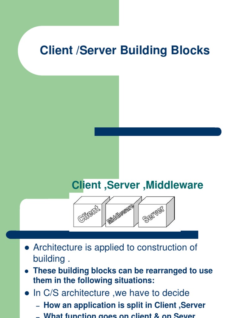 Client/Server Architecture Overview | PDF | Web Server | Internet & Web