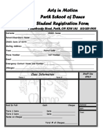 Arts in Motion Registration Form 2