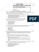 Question Paper Marketing Management (MB221) : January 2004: Section A: Basic Concepts (30 Marks)