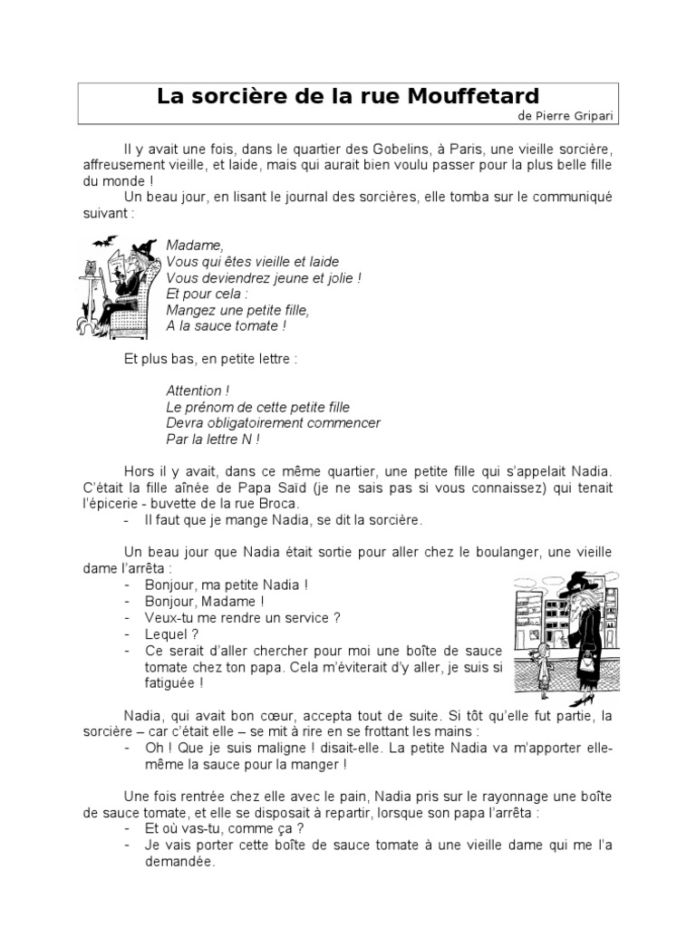 La Sorcière De La Rue Mouffetard Tapuscrit 10 10 07la Sorciere de La Rue Mouffetard | PDF | Nourritures
