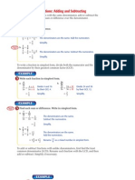 Operations With Fractions: Adding and Subtracting: Example