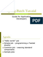 Spring Batch Tutorial Guide for Application Developers