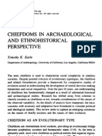 Timothy Earle Chiefdoms in Archeological and Ethnohistorical Perspective