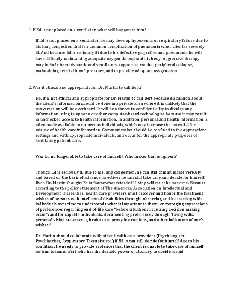 Treating ed a medical ethics case study answers 08 picture