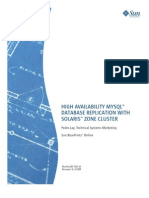 High Availability MySQL Database Replication With Solaris Zone Cluster
