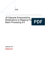 JD Edwards EnterpriseOne Mapping Fields For Batch Processing