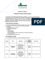 Edital 52-2013 Concurso Docente