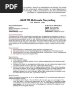 Download JOUR 230 Multimedia Storytelling - Syllabus Fall 2013 by Jeremy Littau SN160764508 doc pdf