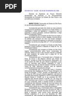 DECRETO ESTADUAL Nº 42.838 DE 1998