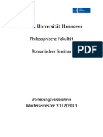 Vorlesungsverzeichnis VVZ Wintersemester2012-2013