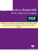 Baby Formula or Breast Milk - Which Is Right For Your Baby