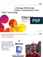 IBM® Edge2013 - Storage Efficiencies through Virtualization Compression and Flash