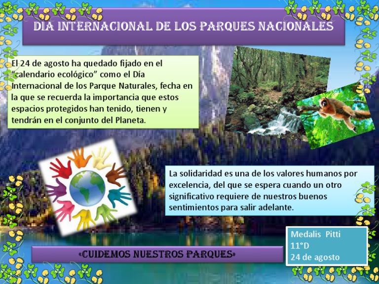Dia Internacional de Los Parques Nacionales | PDF | Ciencia y matemáticas