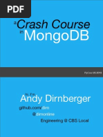 Download A Crash Course in MongoDB by yamabushi SN160809284 doc pdf