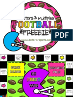 Factors Multiples Football Freebie