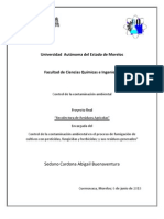 Control de La Contaminacion Trabajo "envases de Herbicida en el ambiente"