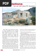 Code Calculations for Pv Grid