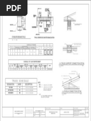 Schedule of beam and slab sample