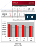 Bridgeport, CT Home Sales Report July 2013: Avg. List Price Avg. Sold Price