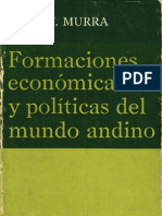Murra Formaciones Economicas y Politicas Del Mundo Andino