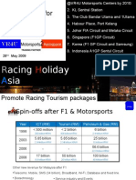 Acing Oliday Sia: Promote Racing Tourism Packages