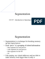 Segmentation: CS 537 - Introduction To Operating Systems