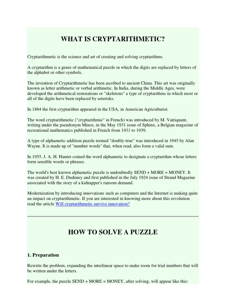 Maths Project Crypteritm | PDF | Subtraction | Multiplication
