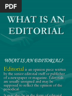 What Is An Editorial