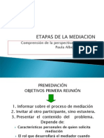 Etapas de La Mediación