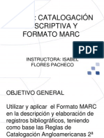 Curso catalogación descriptiva y formato MARC presentación  (ifp)