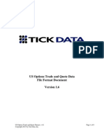 TickData File Format Overview US Options