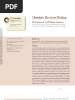 Download Gigerenzer  Gaissmaier 2011 Heuristic Decision Making by Pablo Camacho Lazarraga SN160890394 doc pdf