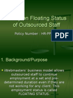 Policy on Floating Status