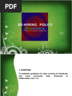 Re-Hiring Policy: "A Leap To Endless Possibilities"