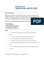 Adult Spiritual Gifts Test