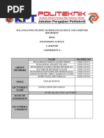Download Experiment 2 Lab Report Eng Science by UpIn IpIn SN160917120 doc pdf