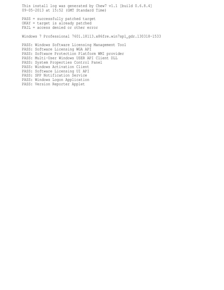 Chew Log | PDF