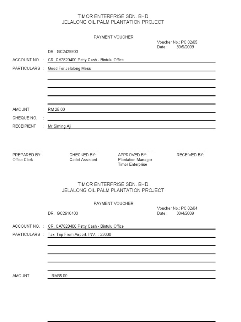 PV Form | PDF | Cheque | Business Documents