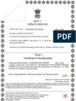 Certificate of Incorporation