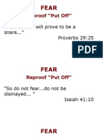 Reproof "Put Off": "Fear of Man Will Prove To Be A Snare... " Proverbs 29:25