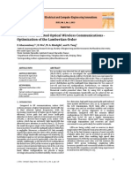 Indoor Non-Directed Optical Wireless Communications - Optimization of The Lambertian Order