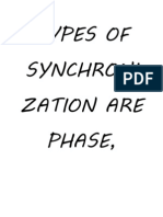 Types of Synchronization