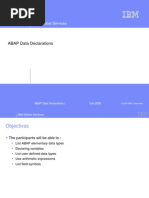 Chapter 04 - ABAP Data Declarations