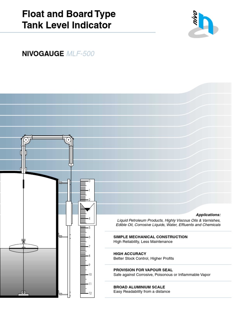 Float and Board Tank Level Indicator Guide | PDF | Buoyancy | Liquids