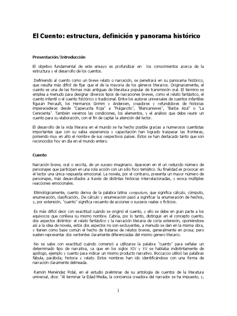 1 Estructura Teoria Del Cuento