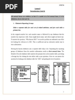 Unit 8 Lesson-8 Normalization (Cont'd)