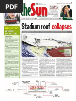 Thesun 2009-06-03 Page01 Stadium Roof Collapses