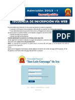 Secuencia Inscripcion Web