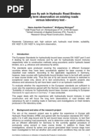 Download Calcareous Fly Ash in Hydraulic Road Binders - Long Term Observation on Existing Roads Versus Laboratory Test by mavromatidis SN16096549 doc pdf