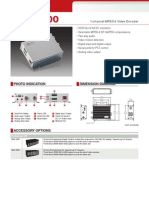 1-channel MPEG-4 video encoder with PTZ control and motion detection